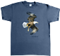 Flying Bald Eagle T-Shirt (Lake Blue)